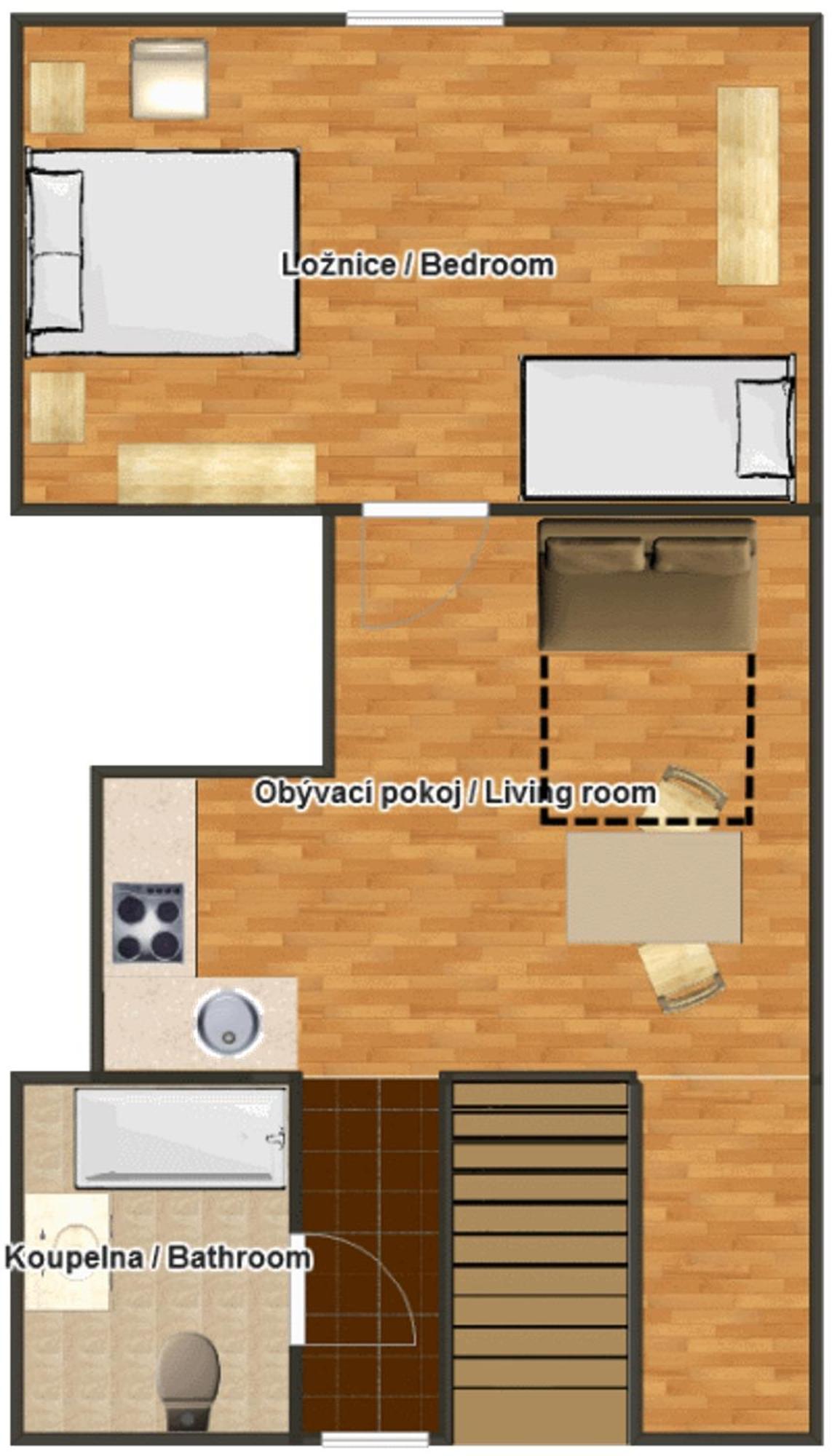 Apartmany Cesky Raj Turnov Rom bilde